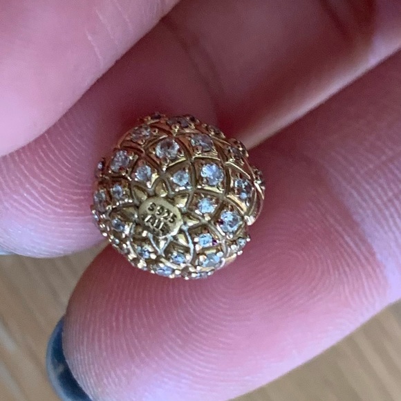 NWOT Retired Pandora charm shine golden "Pineapple fantasy - Picture 10 of 11